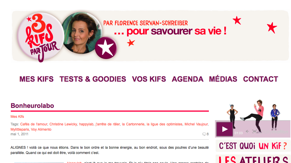 Article 3 kifs par jour : Bonheurolabo