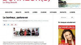 Article Bonheur(s) : Le bonheur, parlons-en