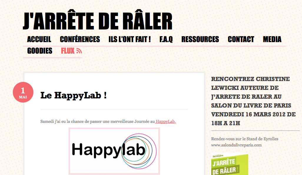 Article J’arrête de râler : Le HappyLab !