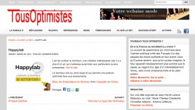 Article Tous optimistes : Happylab